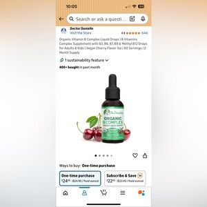 Dr. Danielle Organic Vitamin B Complex Liquid Drops